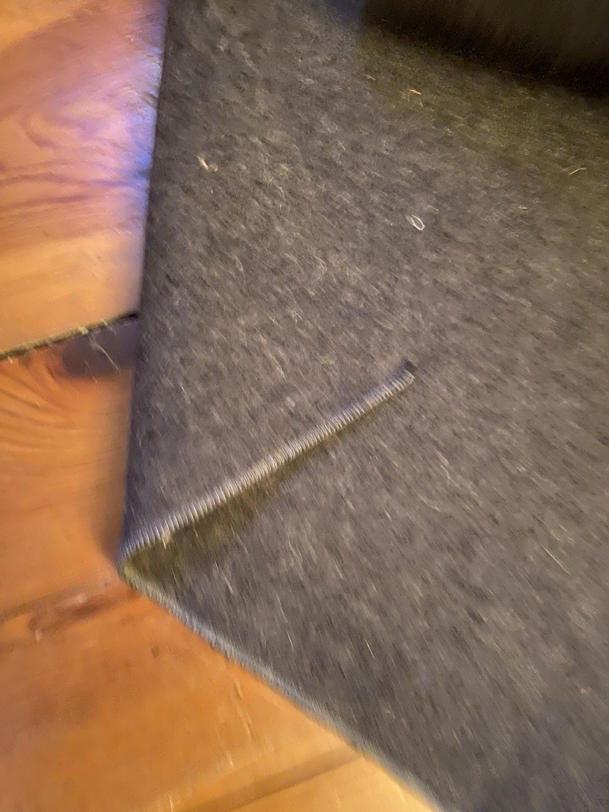 WW1 Dark Gray Wool Blanket Alexander Smith. & Sons 1918 Mint