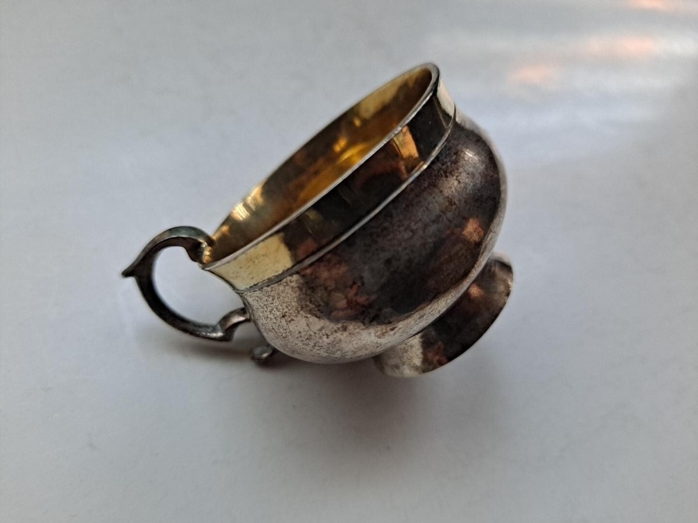 Antique German Gilded Silver Brandy Cup Becher