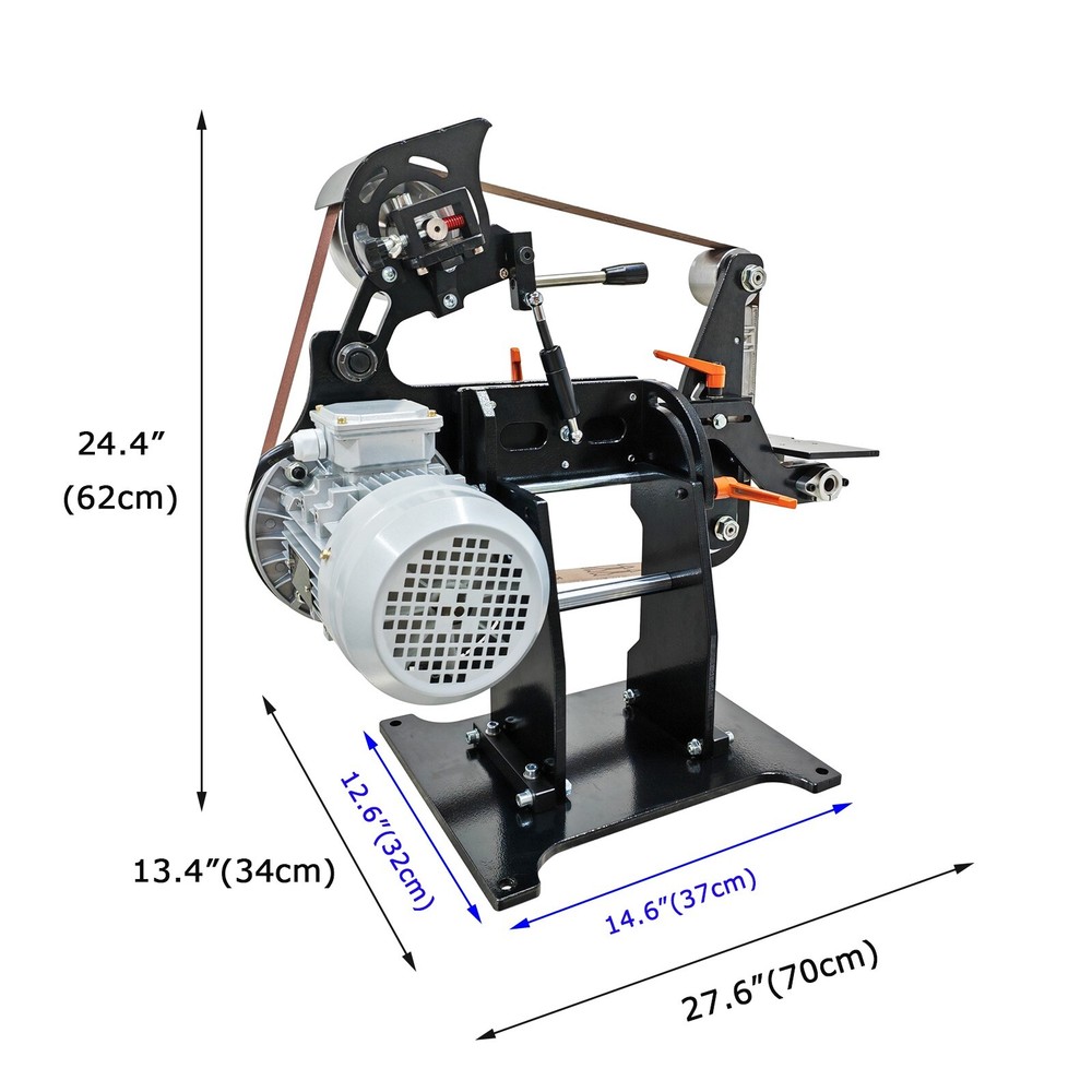 71"x2"220V Variable Frequency Knife Grinder Belt Sander Grinder PolishingMachine