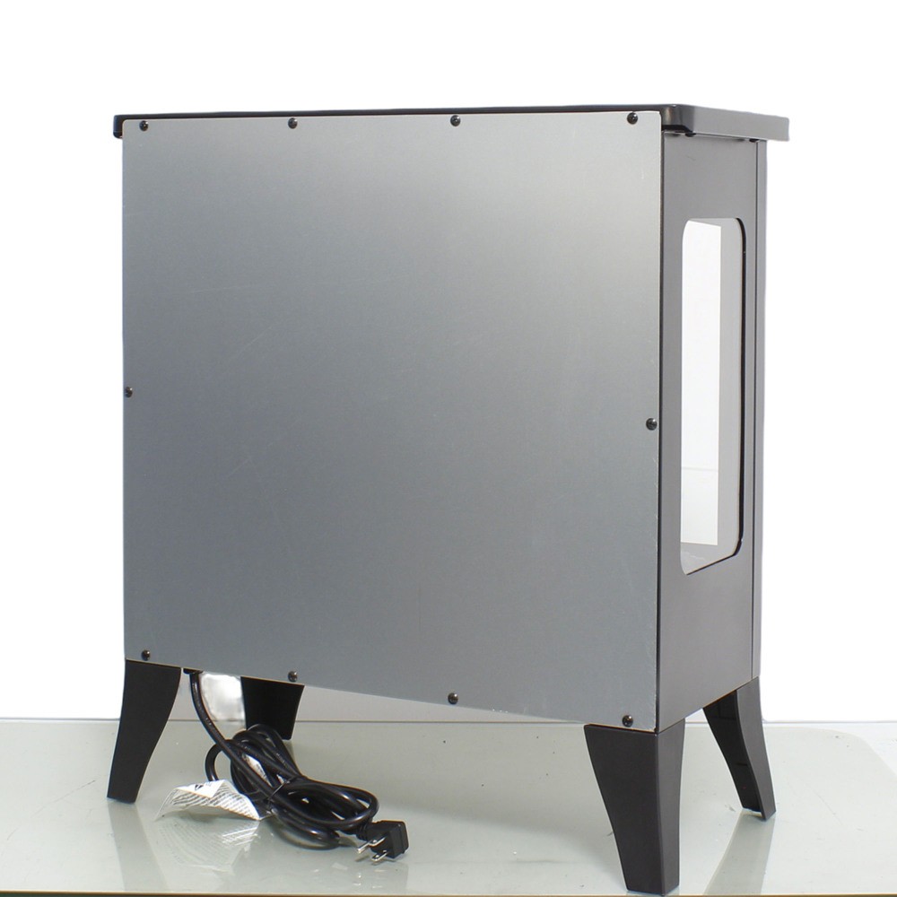 Three-Sided Open Electric Fireplace Heater with 3D Flame Effect