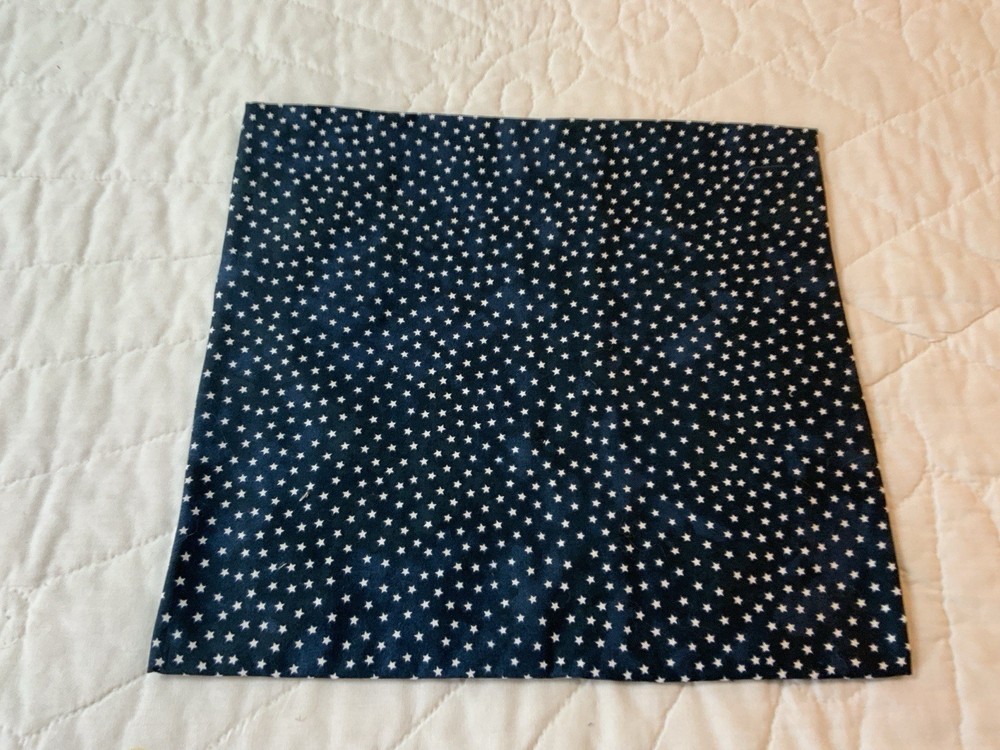 Vintage Antique Patchwork Quilt Table Topper, Early Calicos, Triangles, Multi