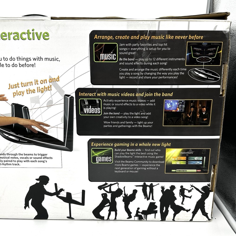Beamz Player Interactive Music System C4 2010 OPEN BOX MISSING SOFTWARE READ!
