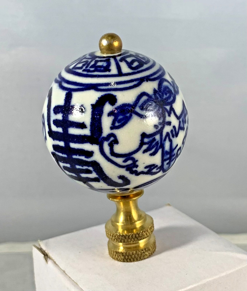 PROSPERITY BLUE AND WHITE FINIAL