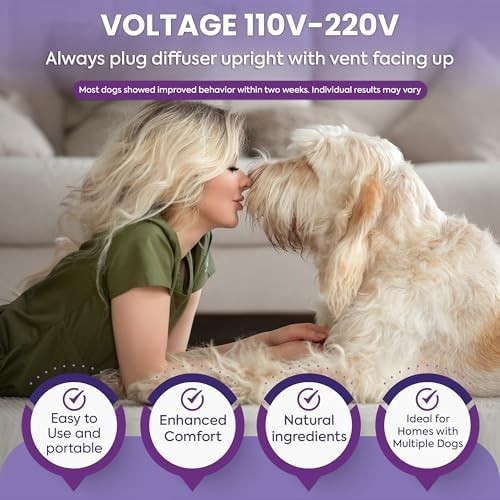 Dog Calming Diffuser Refills 4-Pack | Pheromones for Dogs - Appeasing Pheromone