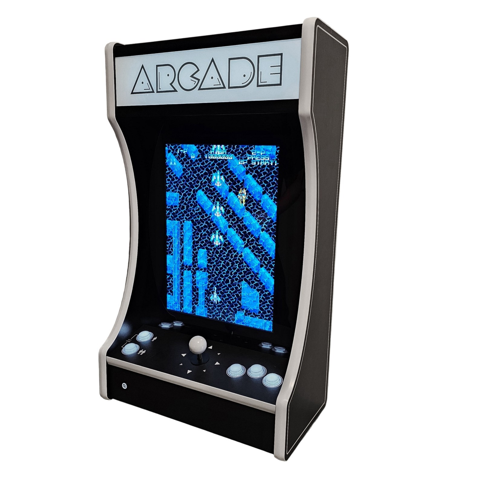 Black & White Wall Mounted Or Tabletop Arcade Machine plays 150+ Games