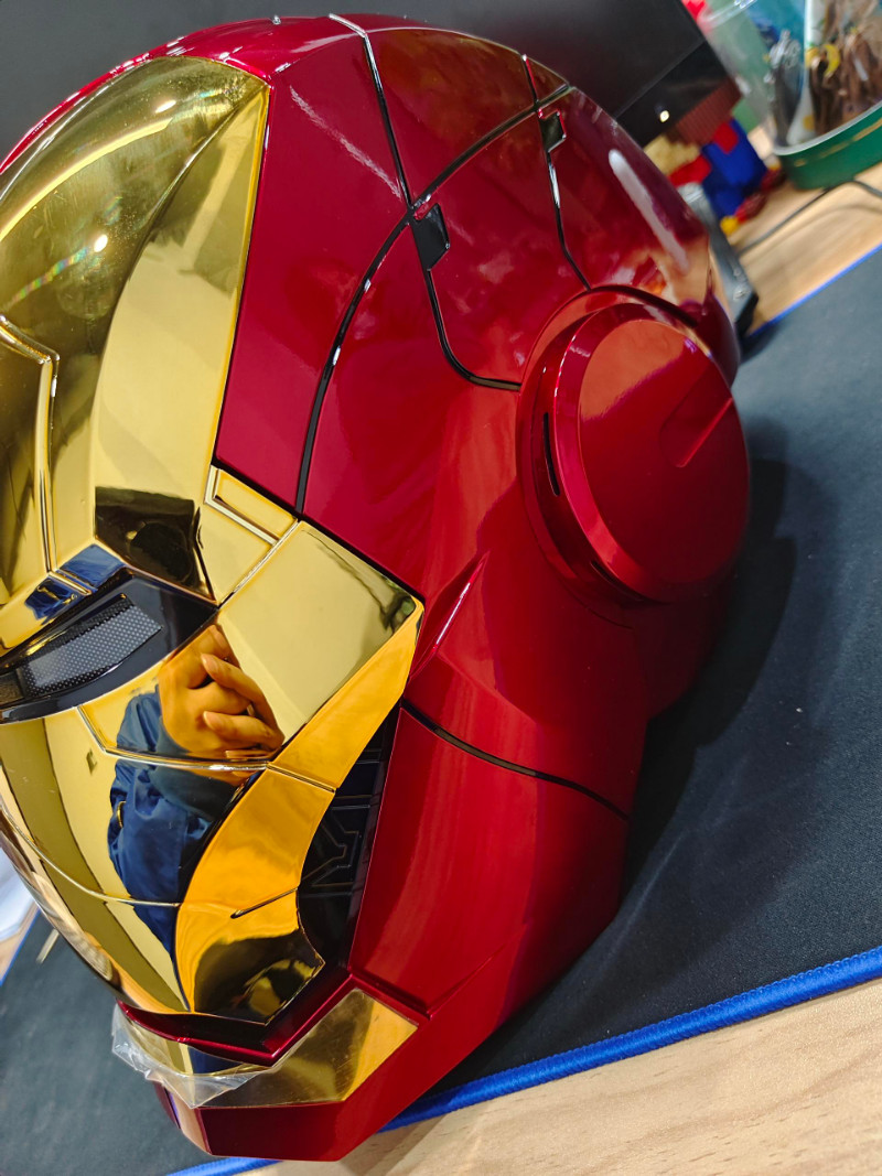 AUTOKING Iron Man MK5 Helmet Wearable VoiceControl Mask & Base Cosplay Prop Gift