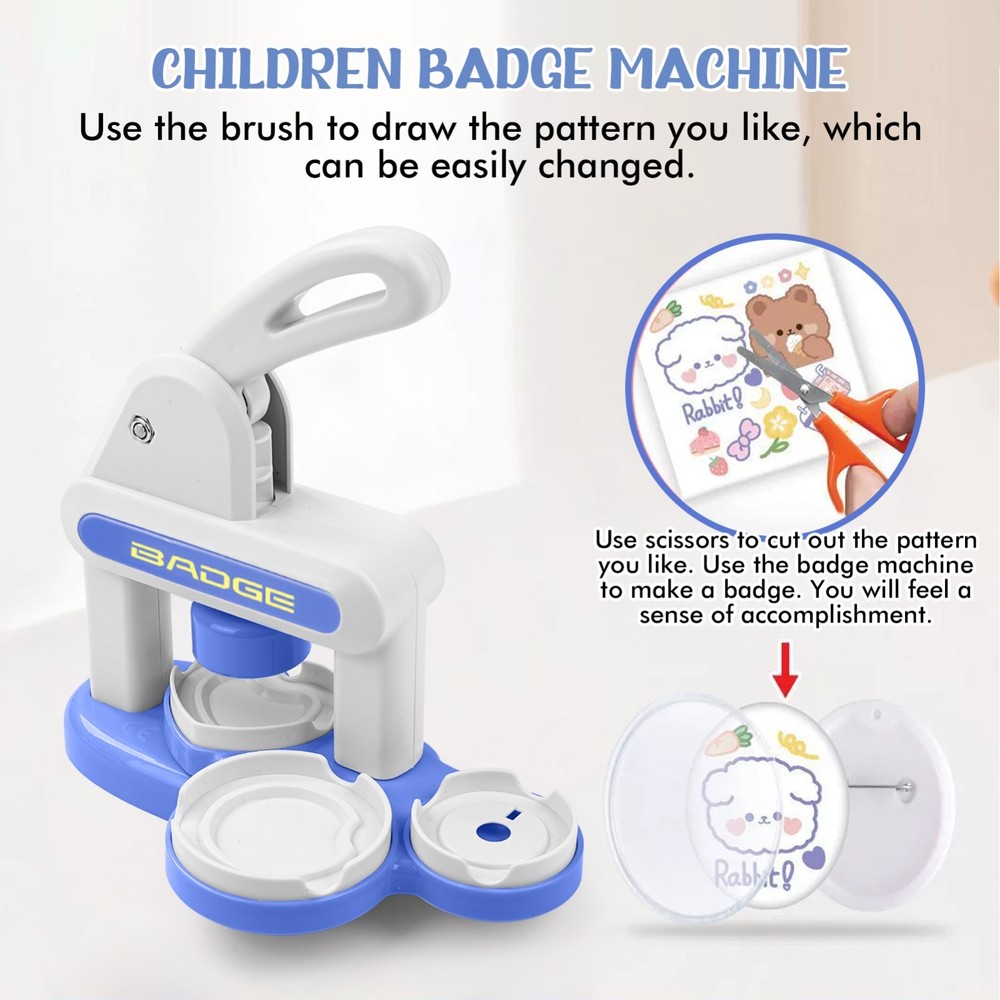 Button Maker Machine Installation-Free DIY Button Pin Maker Machine Badge Press