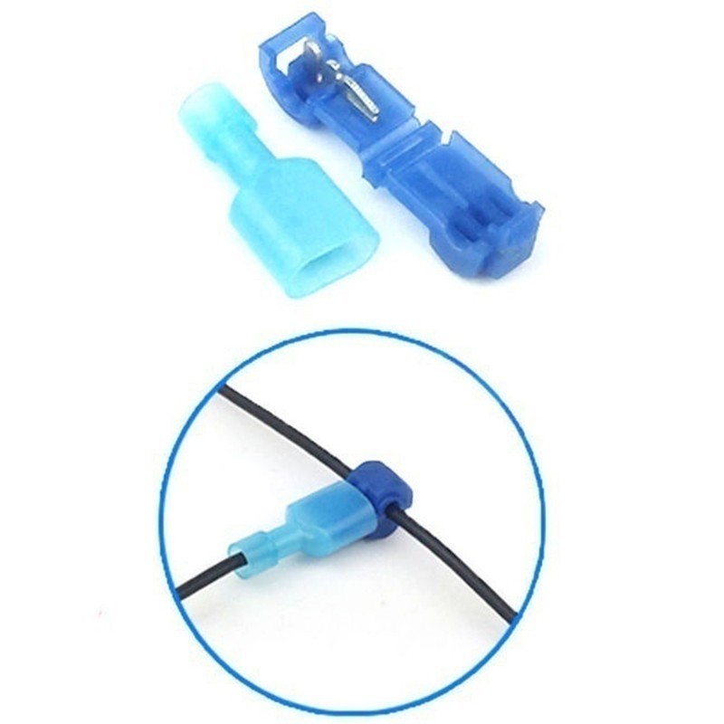 Cable Wire Connectors Set Quick Connect Crimps Terminal Clips Clamps Tool Kit