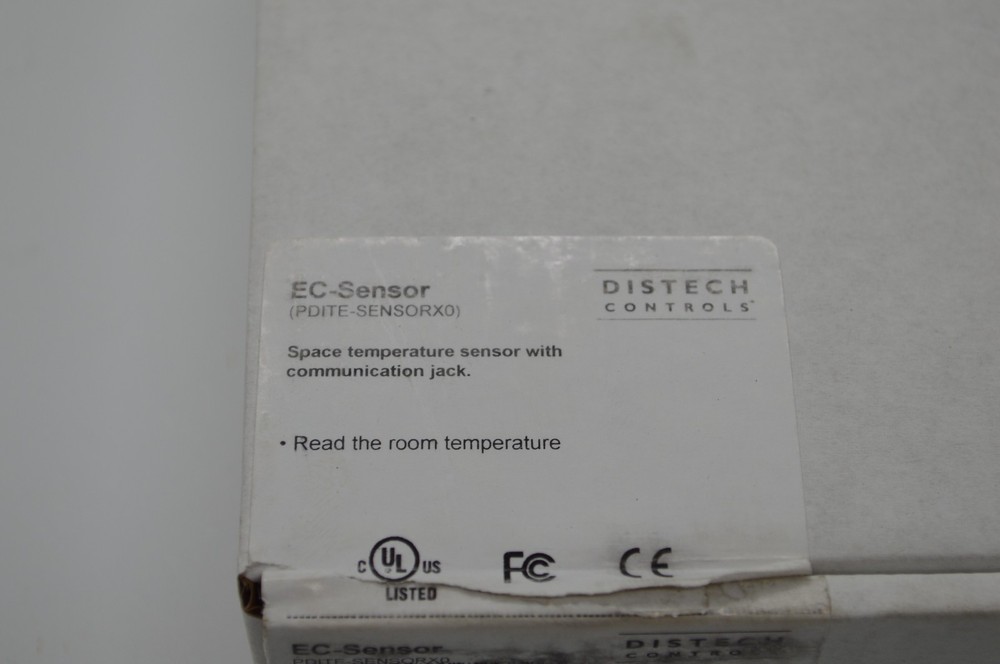 Distech PDITE-SENSORX0 EC-SENSOR Space Temperature Sensor 10K Type II Thermistor