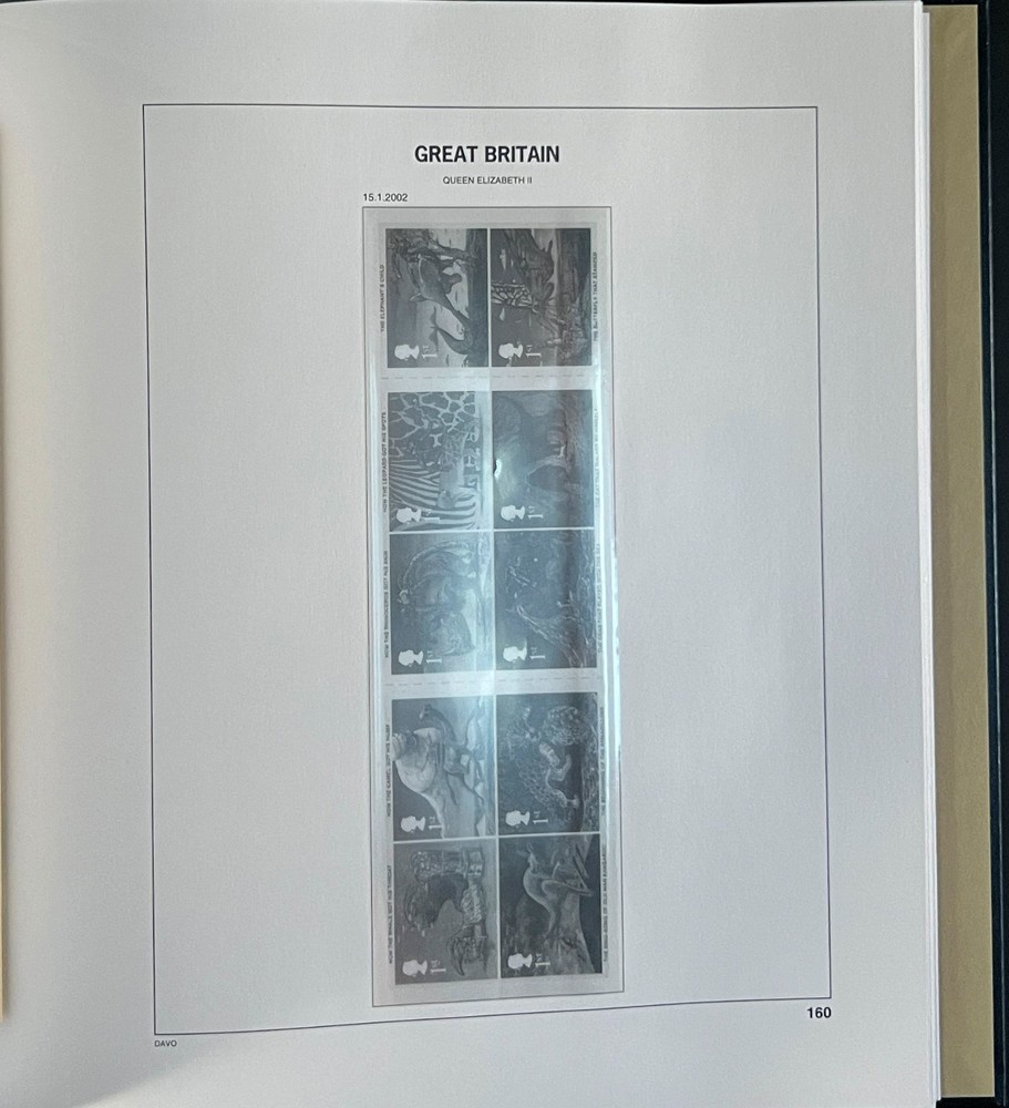 Great Britain Davo Lux Hingeless Album 2000-2002 ZAYIX