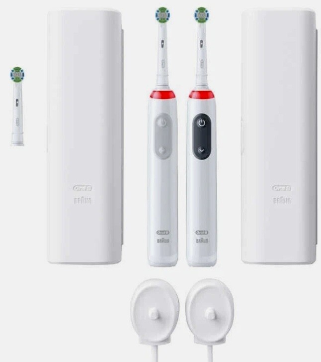 Oral-B Smart Clean 360 Rechargeable Toothbrush 2 3 Heads Travel Cases Chargers