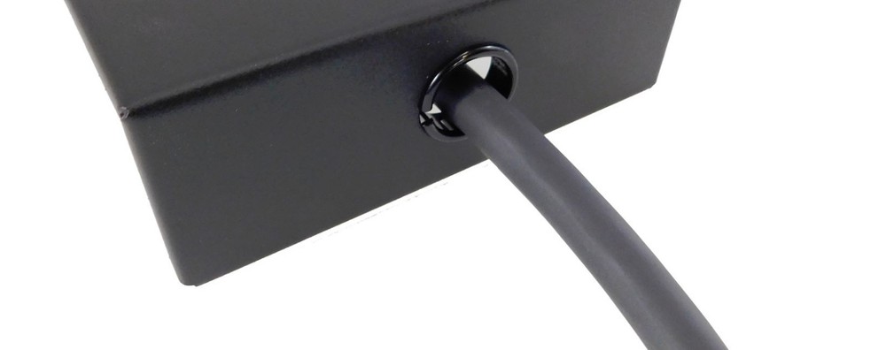 4 Pack 1/2"(Panel Hole) 5/16" ID Split Locking Black Plastic Grommets 2871-P