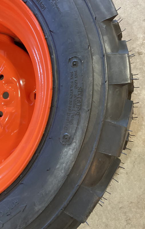 Pair of 2-27X8.50-15 SKS-5 Tires/Rims for Kubota/Kioti Tractor-27-8.50-15(6 LUG)