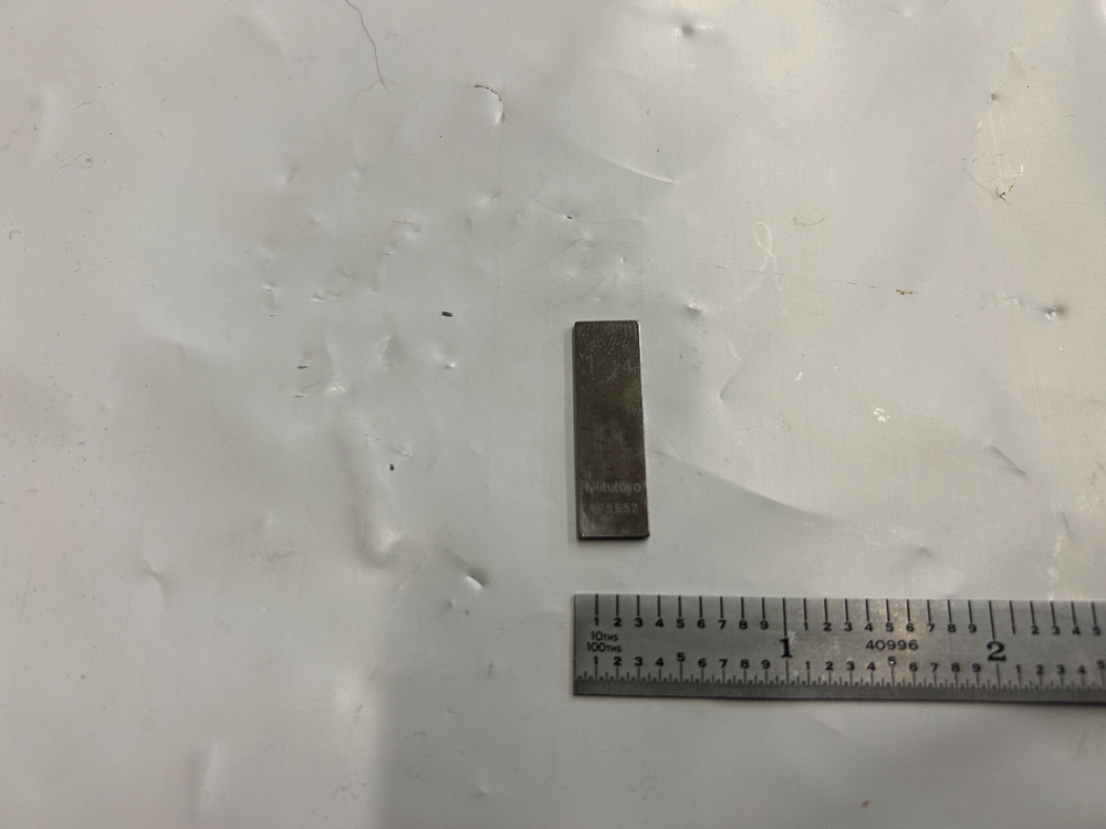 1.14mm Mitutoyo Steel Rectangular Gauge Gage Block