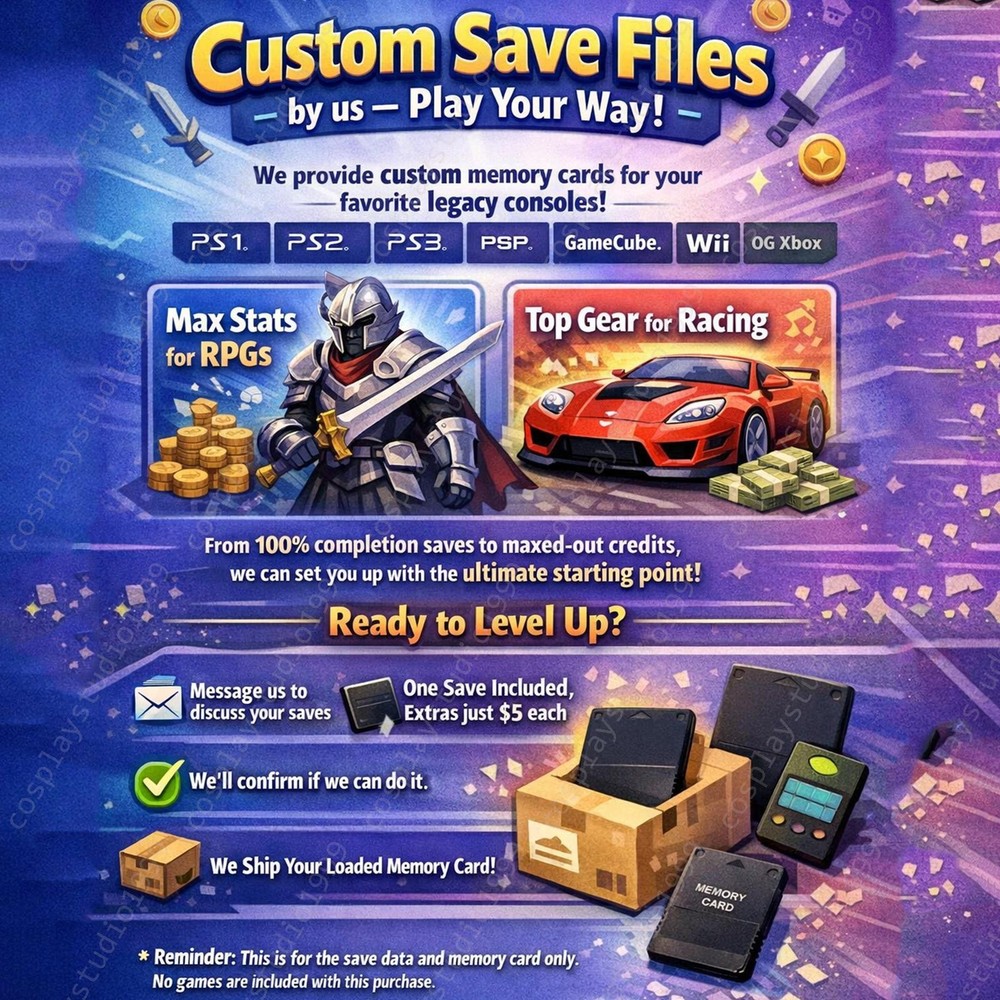 GameCube Unlocked 100% Custom GameCube Memory Card