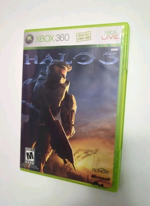 Halo 3 White Label (Microsoft Xbox 360 2007) Authentic Replacement Case Only