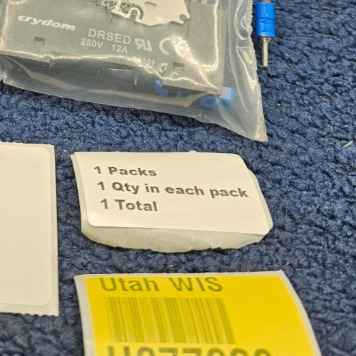 CRYDOM ED24D5R Solid State Relay With DRSED Relay Socket & Connectors