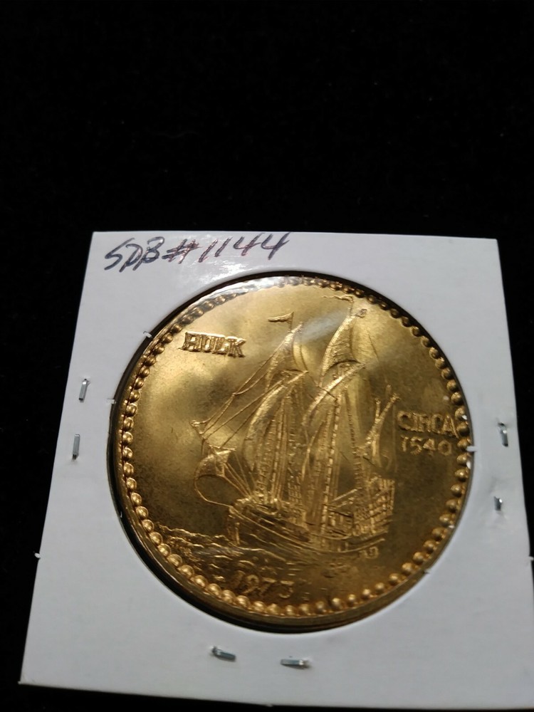 1973 Poseidon Bronze Doubloon - Mardi Gras