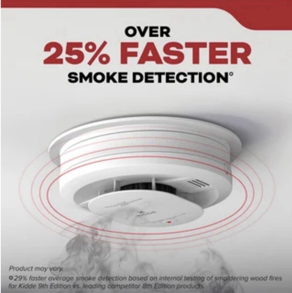 6 Kidde Hardwired Smoke Detector Interconnected LED Alarm