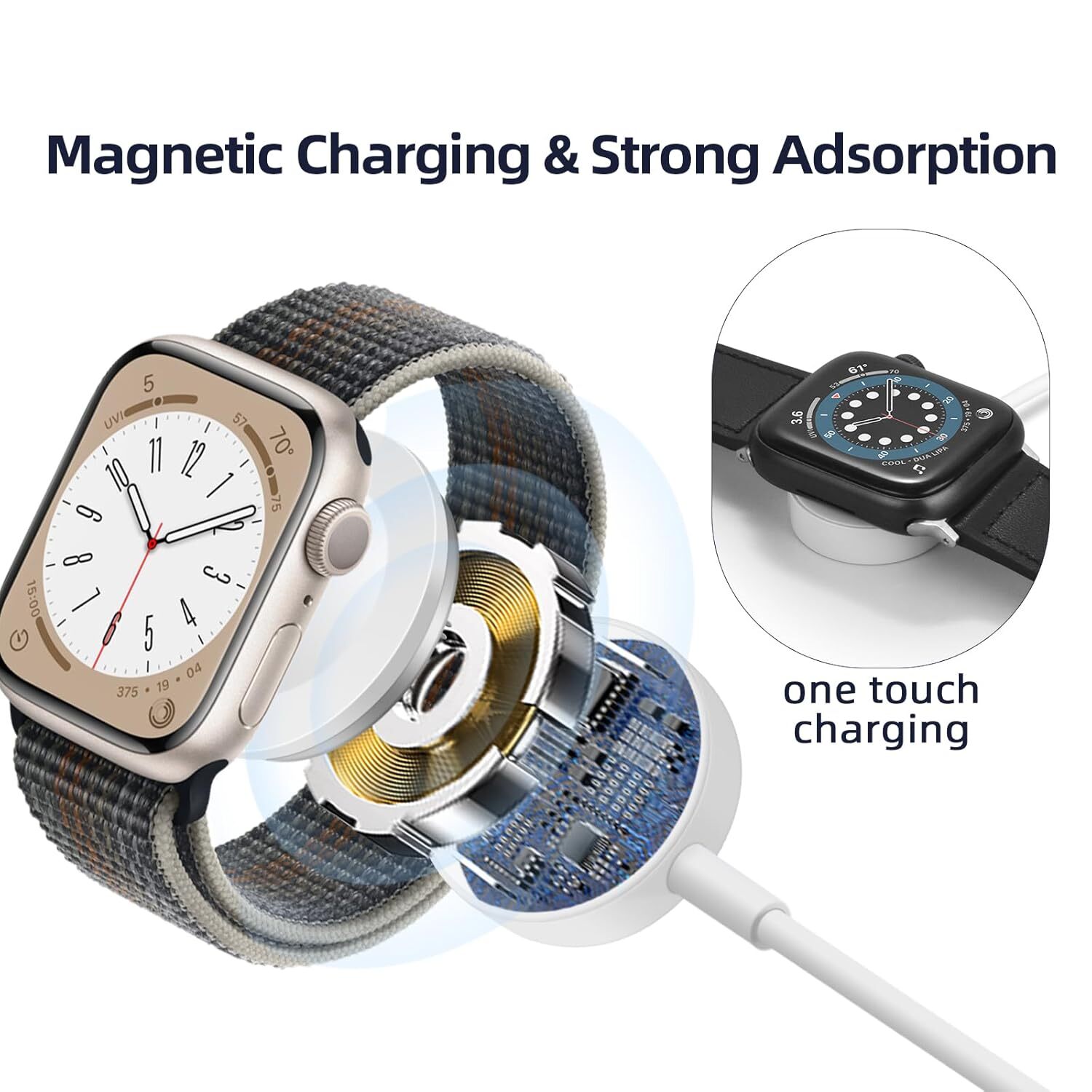 Lot Magnetic USB-C Charging Cable Charger for Apple Watch Series 4/5/6/SE/7/8/9
