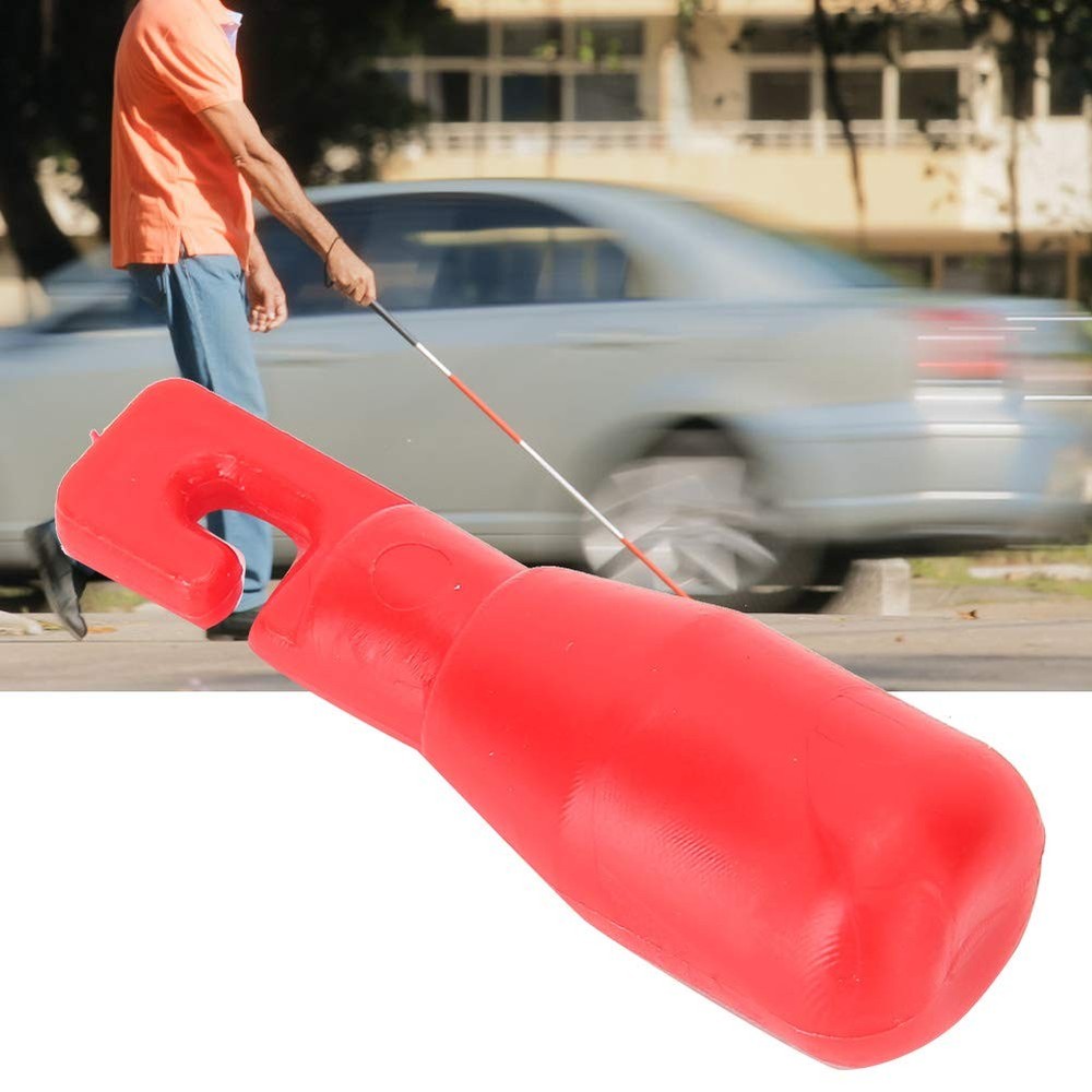 2 PCS Red Hook Type Rolling Cane Tip Replacement Accessory For Blind Stick