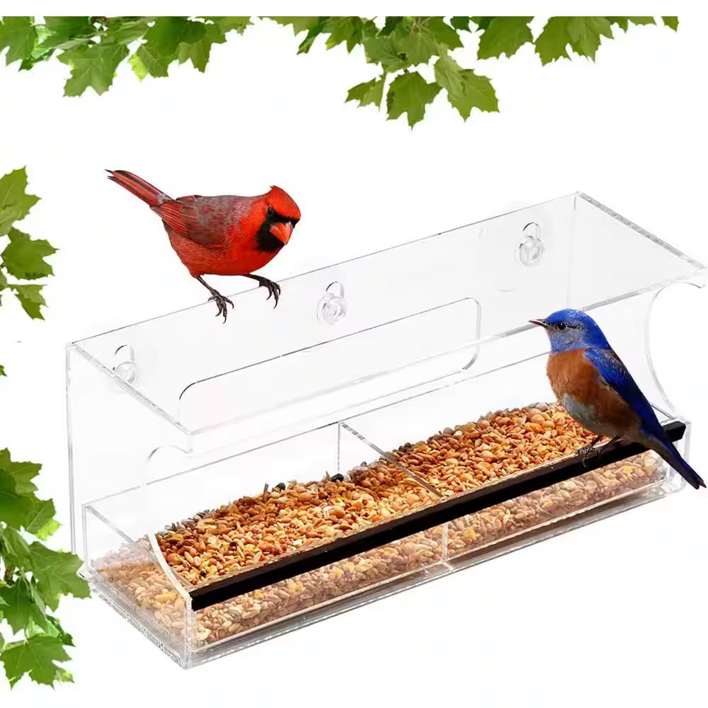 13 In. Deluxe Window Bird Feeder (1-Pack)