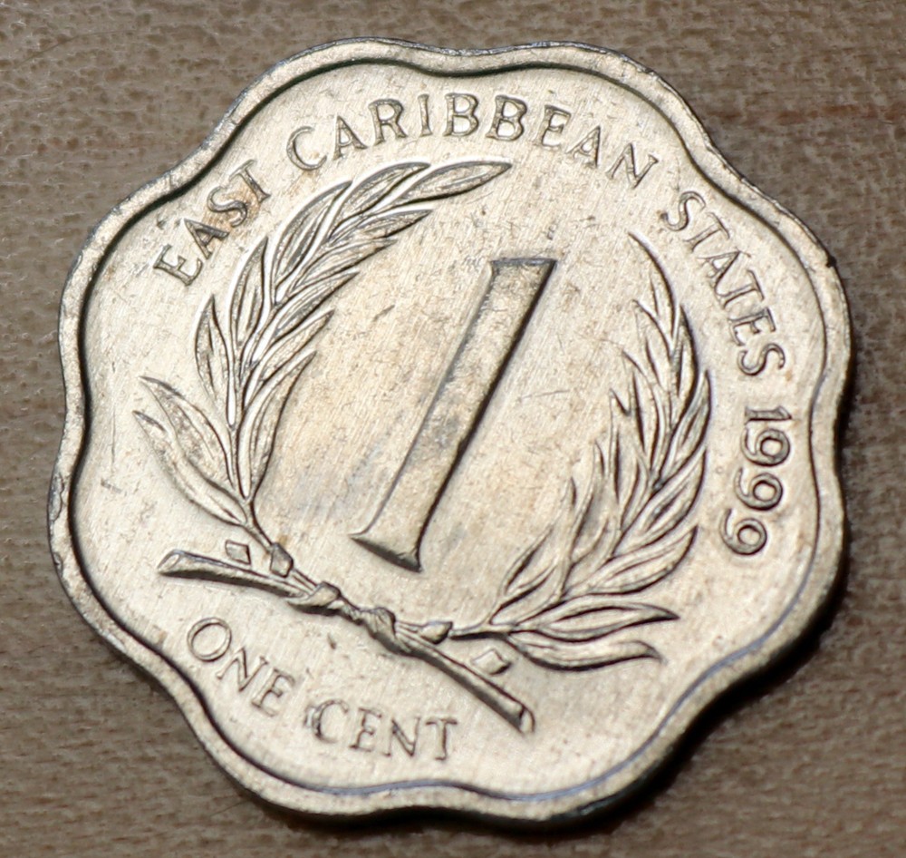 1999 East Caribbean States 1 Cent Unc.