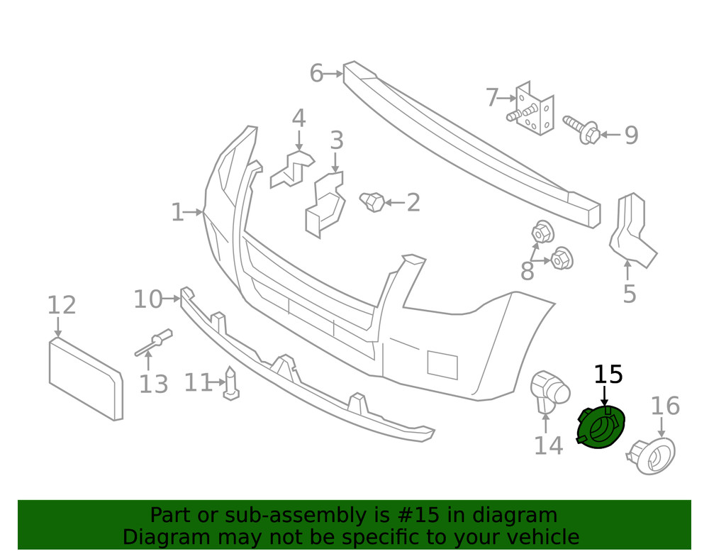 Genuine Ford Park Sensor Bracket AE6Z-15A862-A