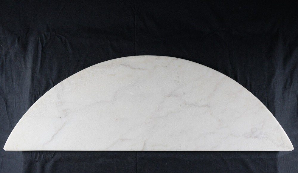 Portugal Made Rounded White Marble Tabletop