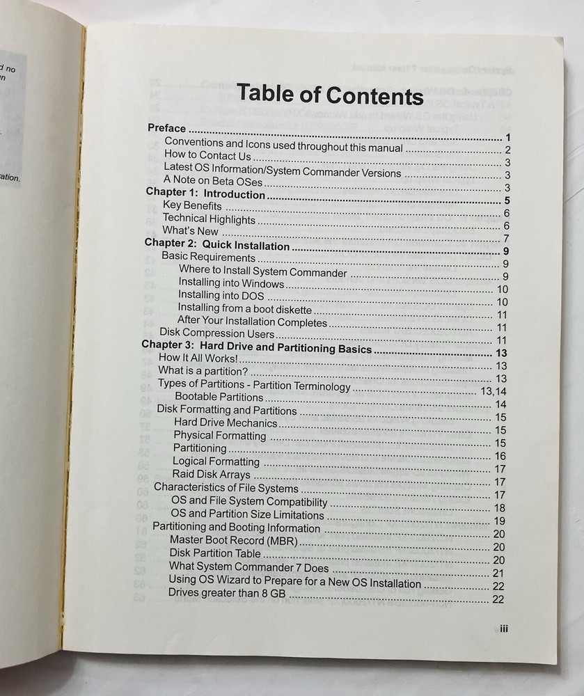 System Commander Version 7 User Manual VCOM Partitioning Guide Windows Linux PB