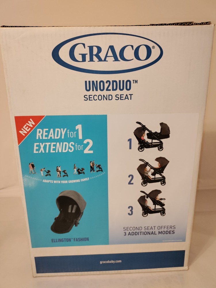 Graco Uno2Duo Stroller Second Seat – Ellington Grey