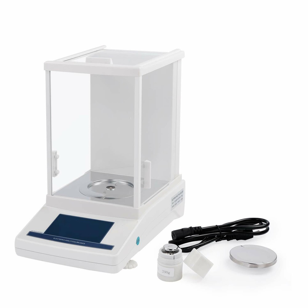 U.S. Solid 0.1mg Precision Lab Analytical Balance 220x0.0001g With Touch Screen