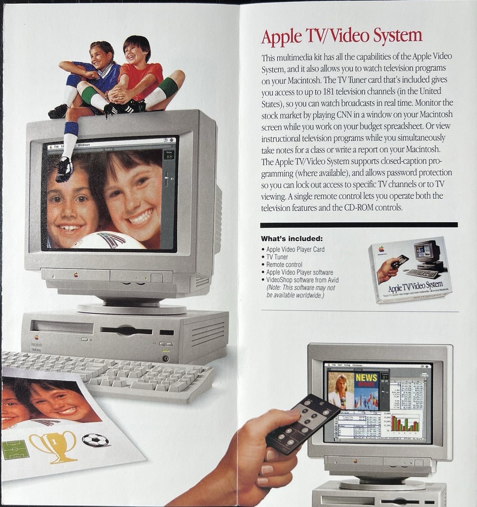 Apple Computer 1994 Vintage Advanced Mutimedia Brochure