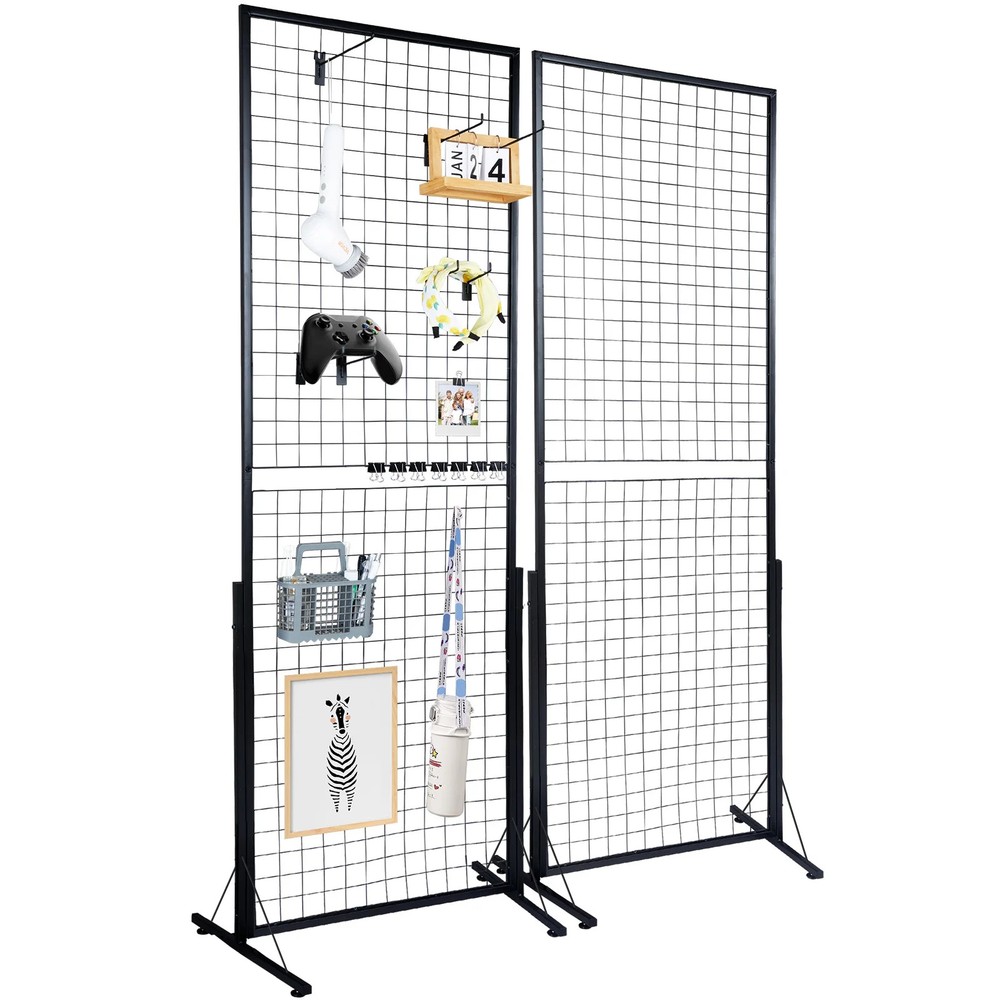 Grid Wall Panels Tower Wire Gridwall Display Racks Double Side Gridwall Panels
