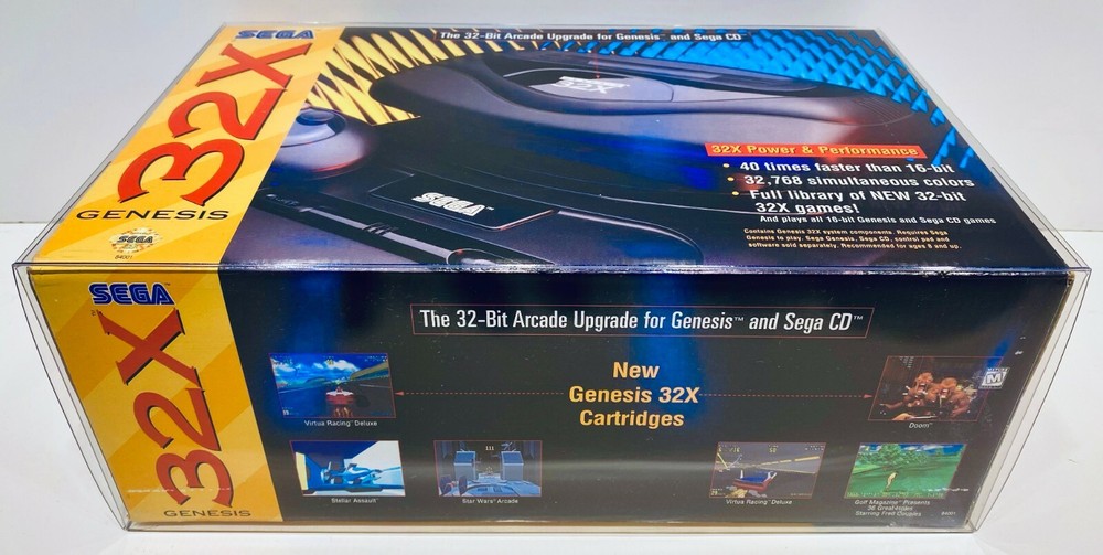 1 Console Box Protector For SEGA 32X Console Boxes NTSC Clear Display Case