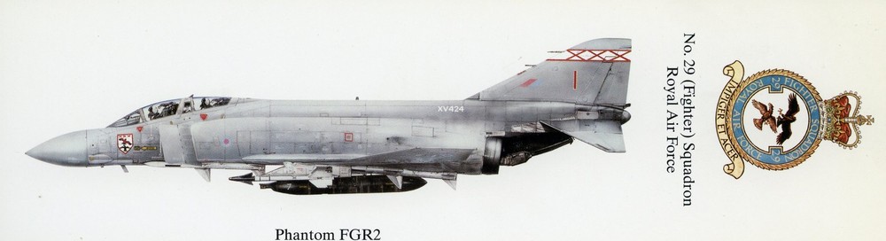 RAF PHANTOM - 29 SQUADRON  BOOKMARK