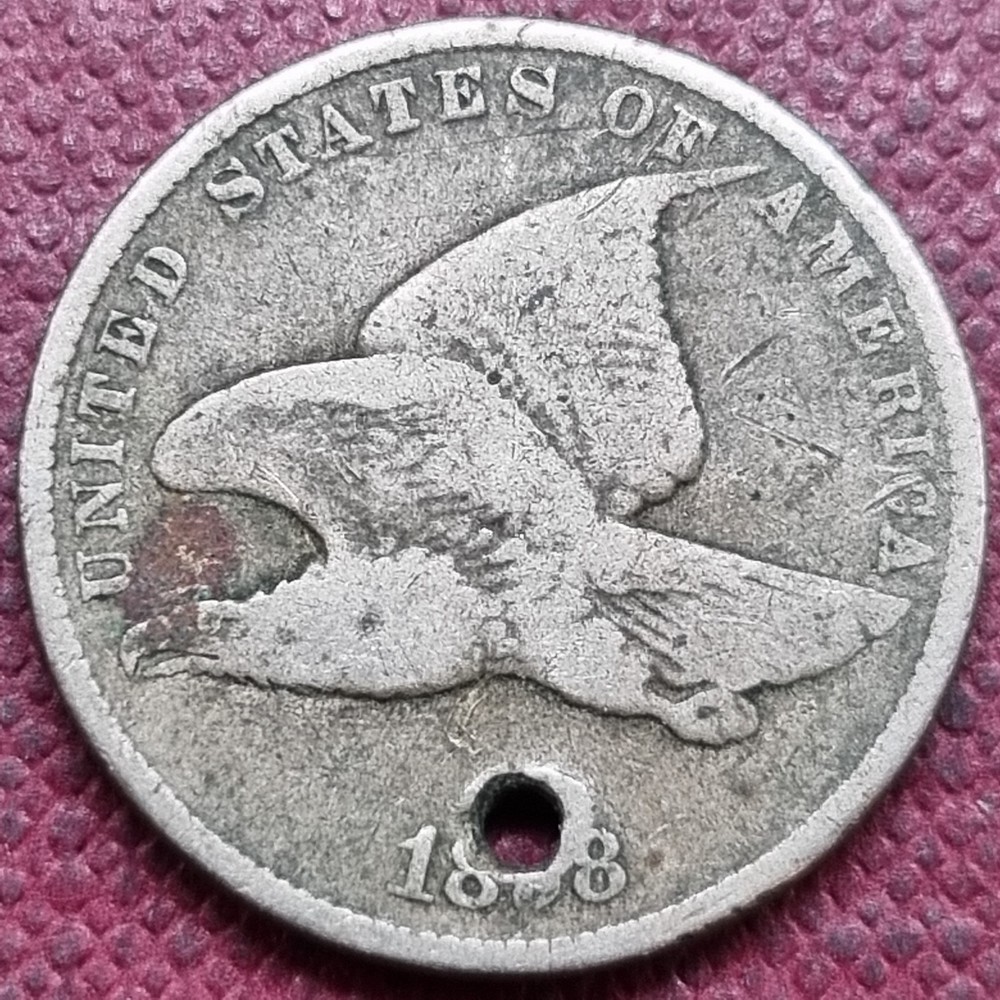 1858 Flying Eagle Cent 1c Better Grade Details #78689