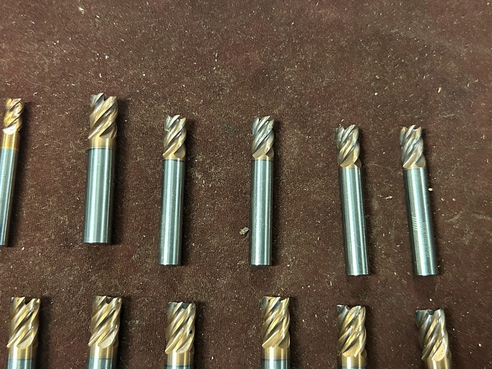 MACHINIST DrAa TOOLS LATHE MILL 12 Solid Carbide End Mills