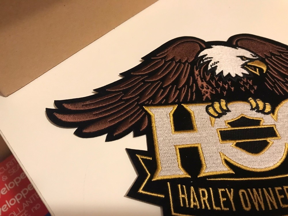 Large 10 3/4" Harley Davidson Owners Group Patch HOG Eagle Motorcycle Jacket
