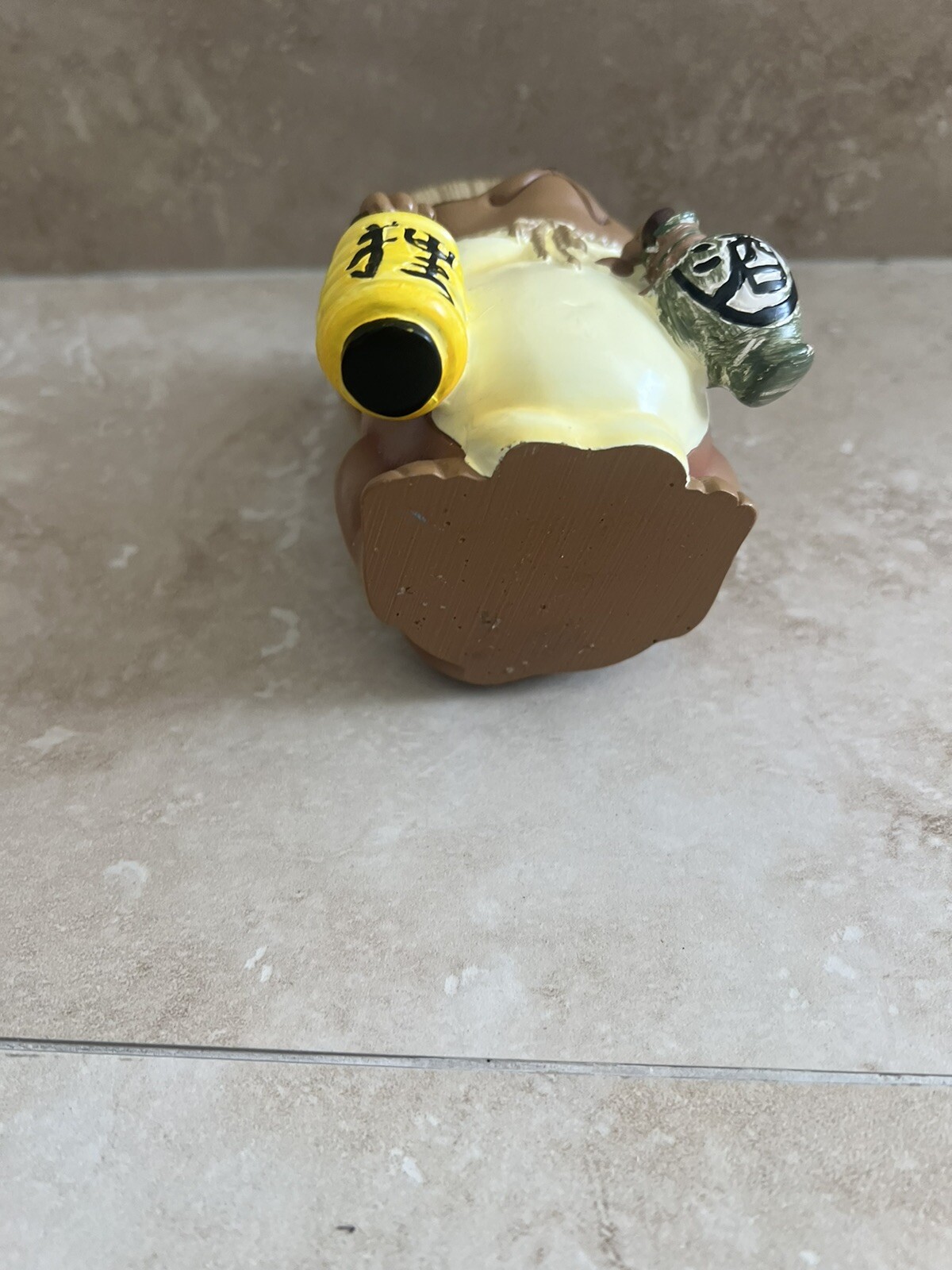 Auspicious Japanese Tanzkui Raccoon Dog With Lantern And Sake Figure