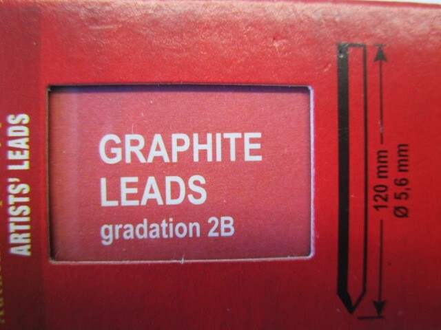 2 PACK Set of 12 Koh-I-Noor Gioconda 5.6 mm Leads for Artists' Drawing 4865 6B