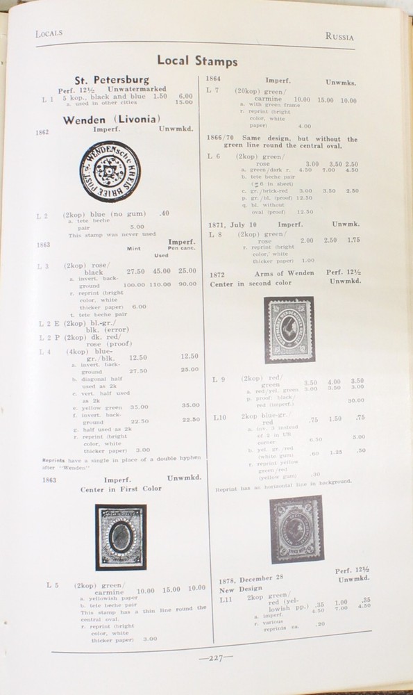 Billig's Philatelic Handbook Vol I