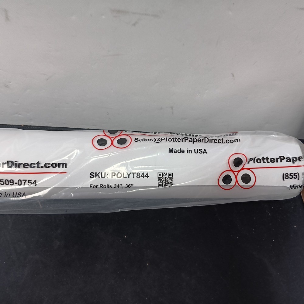 Plotter Paper Direct's (1) 36'' X 100' Roll - Poly Pro Matte
