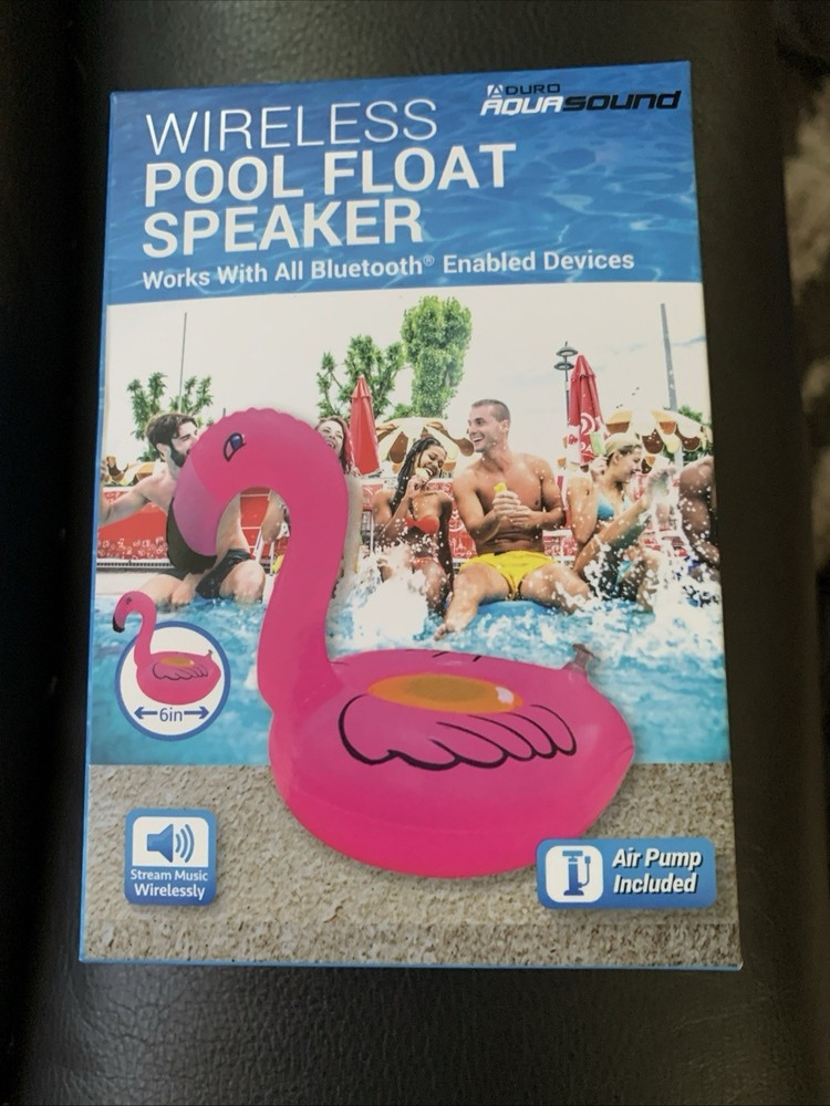Wireless Pool Float Speaker (Flamingo), Unopened Box