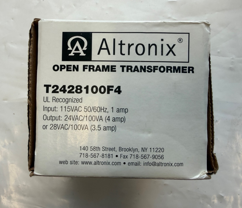 Altronix Open Frame Transformer - T2428100F4