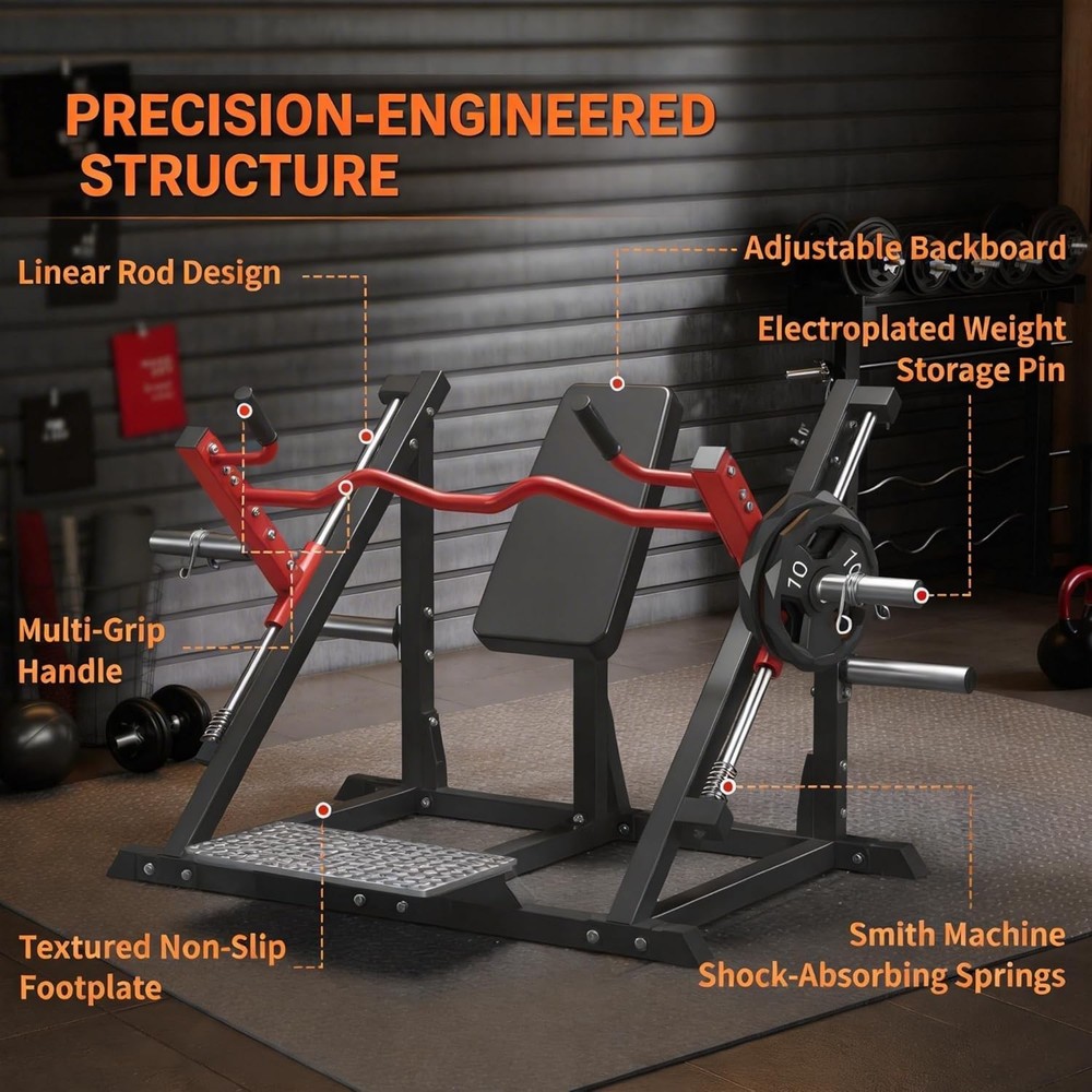 Linear Row Machine Home Gym Back Row Machine with Linear Bearing LAT Training