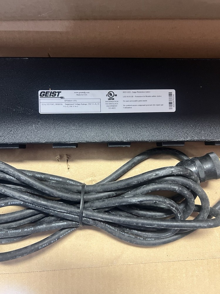 Geist Rack Mount 6 Outlet Power Surge Protector