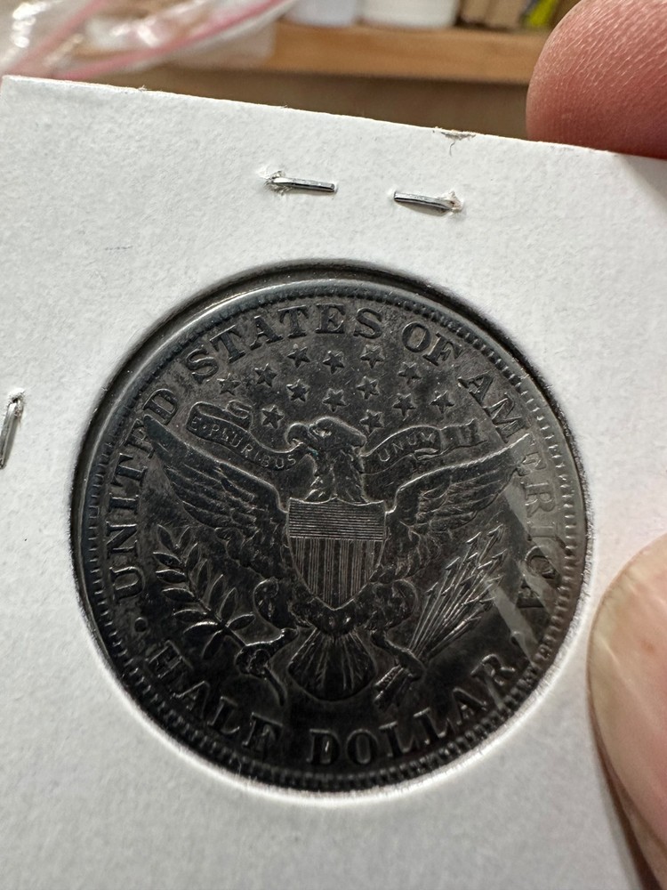 1907 barber half dollar Vf+