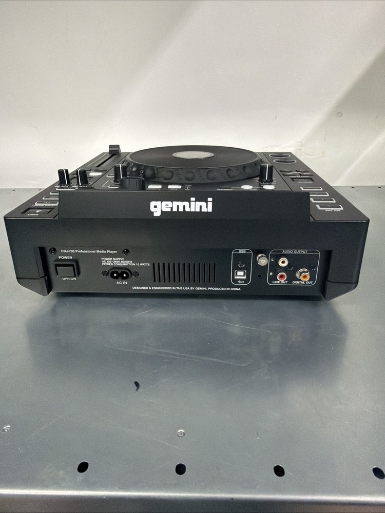 GEMINI CDJ-700 MEDIA PLAYER - TESTED - OPEN BOX - READ!