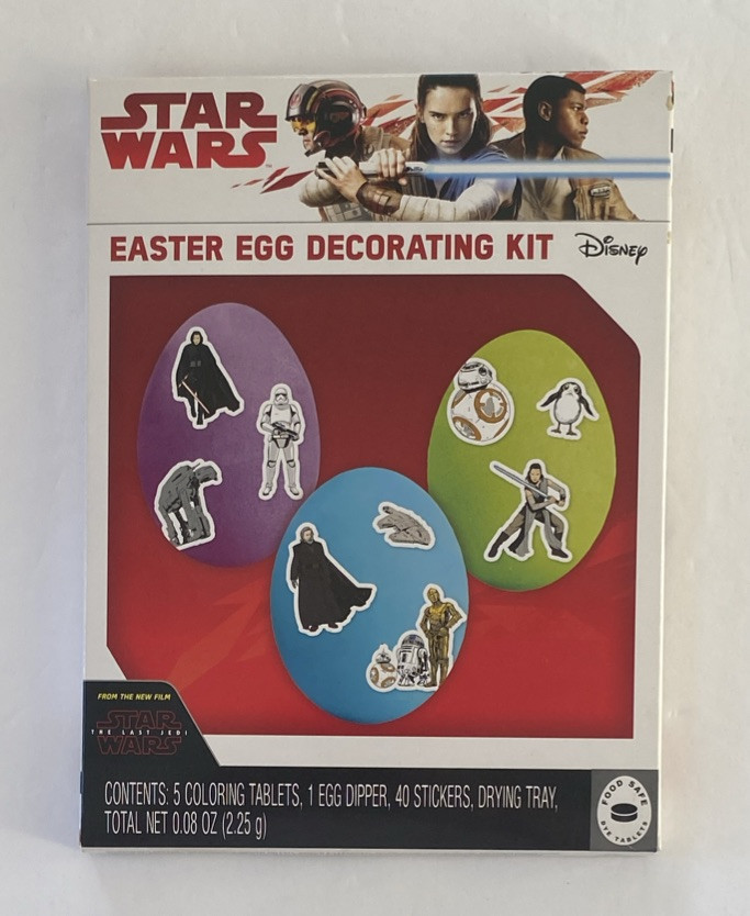 Star Wars The Last Jedi Easter Egg Decorating Kit Color & 40 Stickers
